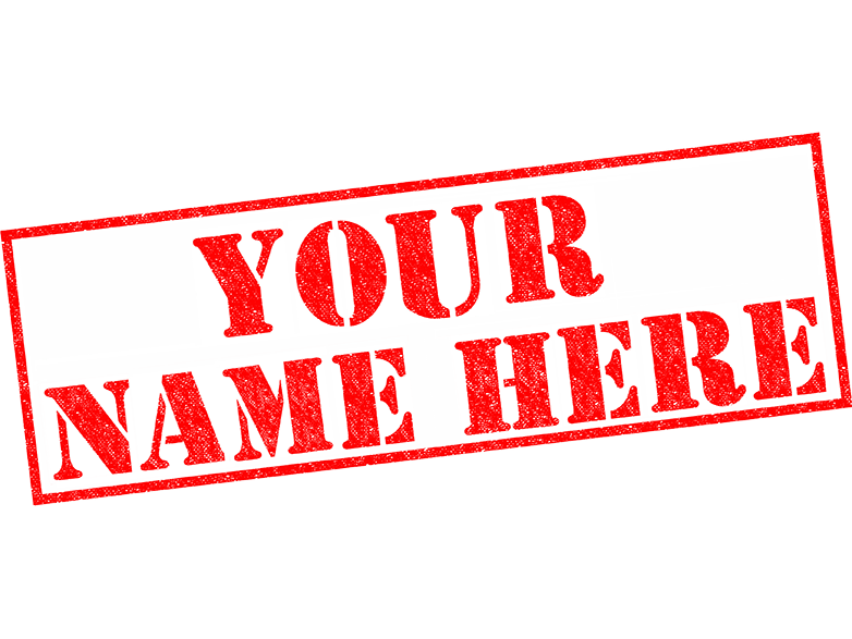Your Name Here PNG 782 587